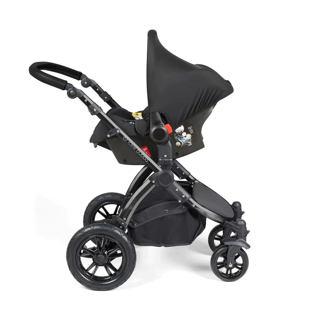 Ickle Bubba Stomp Luxe All-in-One Travel System with Isofix Base (Galaxy) –  Black/Woodland/Black