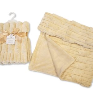 Baby Plush Fur Wrap - Taupe - Size: 75 x 90 cm