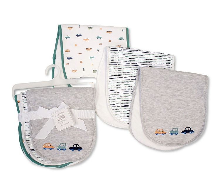 Baby Boys Burp Cloths – Cars – Pack of 3