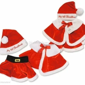 Baby Girls Mrs Santa Claus 3 Piece Dress Up Set - My First Christmas 0-6mths