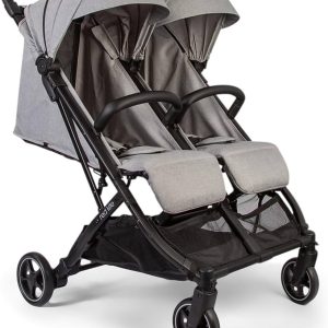 Red Kite Dubl Stroller inc 2 x footmuffs and Raincover -  Stone Grey